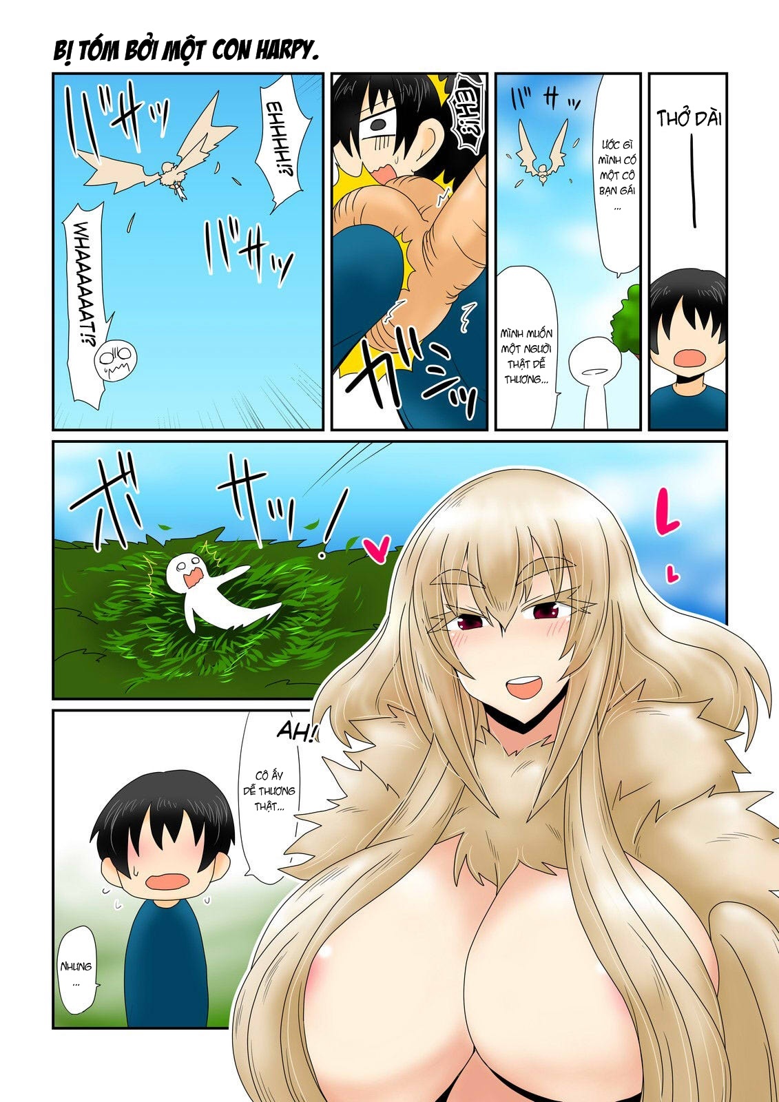 Truyện Hentai Harpy-san ni Tsukamatte