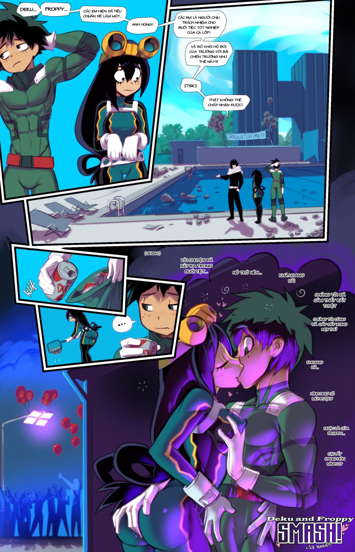 Deku and Froppy SMASH (Boku no Hero Academia)